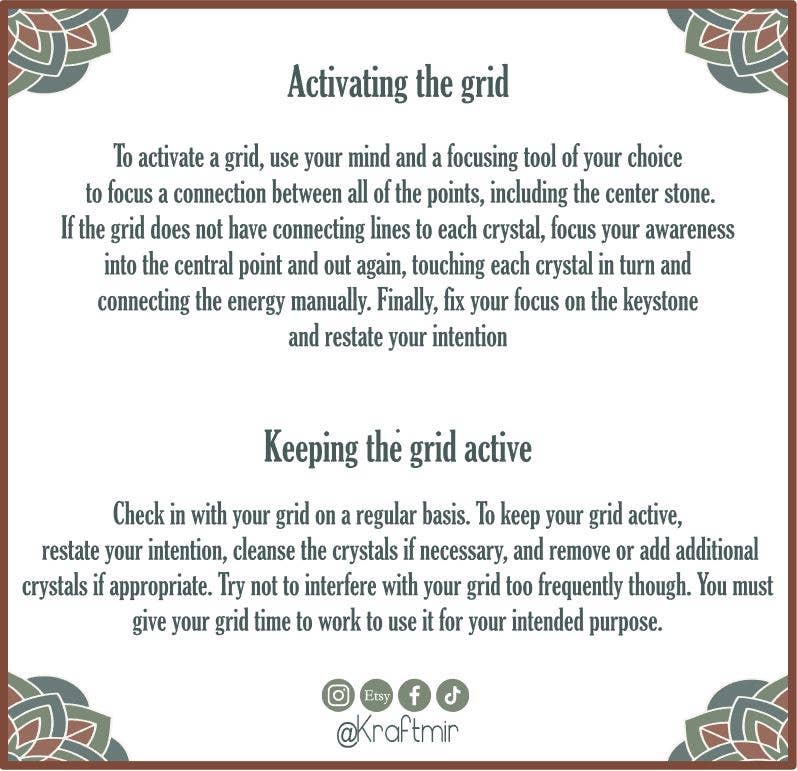 Flower of Life Crystal Grid : 11 Inch Grid