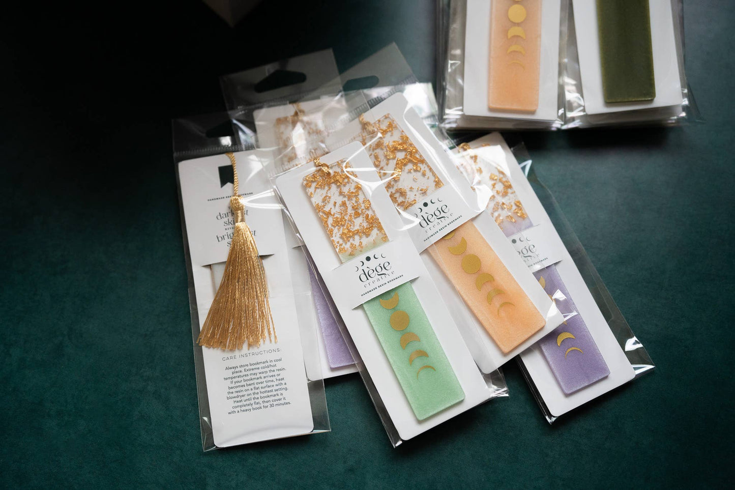 Black & Silver Moon Phases Bookmark