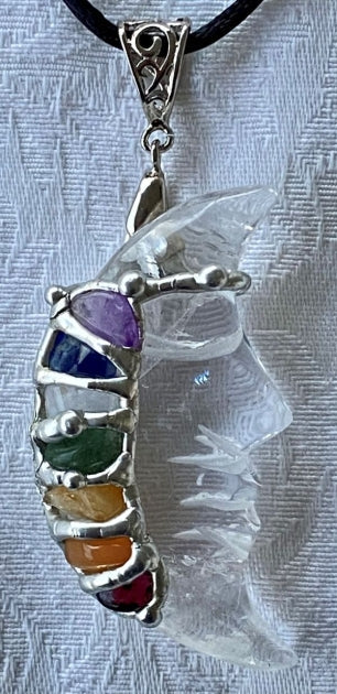 Chakra Large Moon Pendant