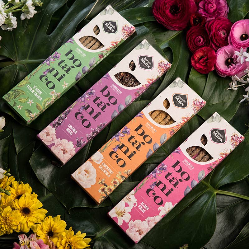 Botanical Line Incense - Gardenia & Calendula