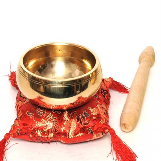 Singing Bowl Smooth Brass- 4": Brass / 4" Dia