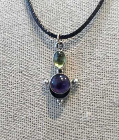 Peridot and Amethyst Necklace