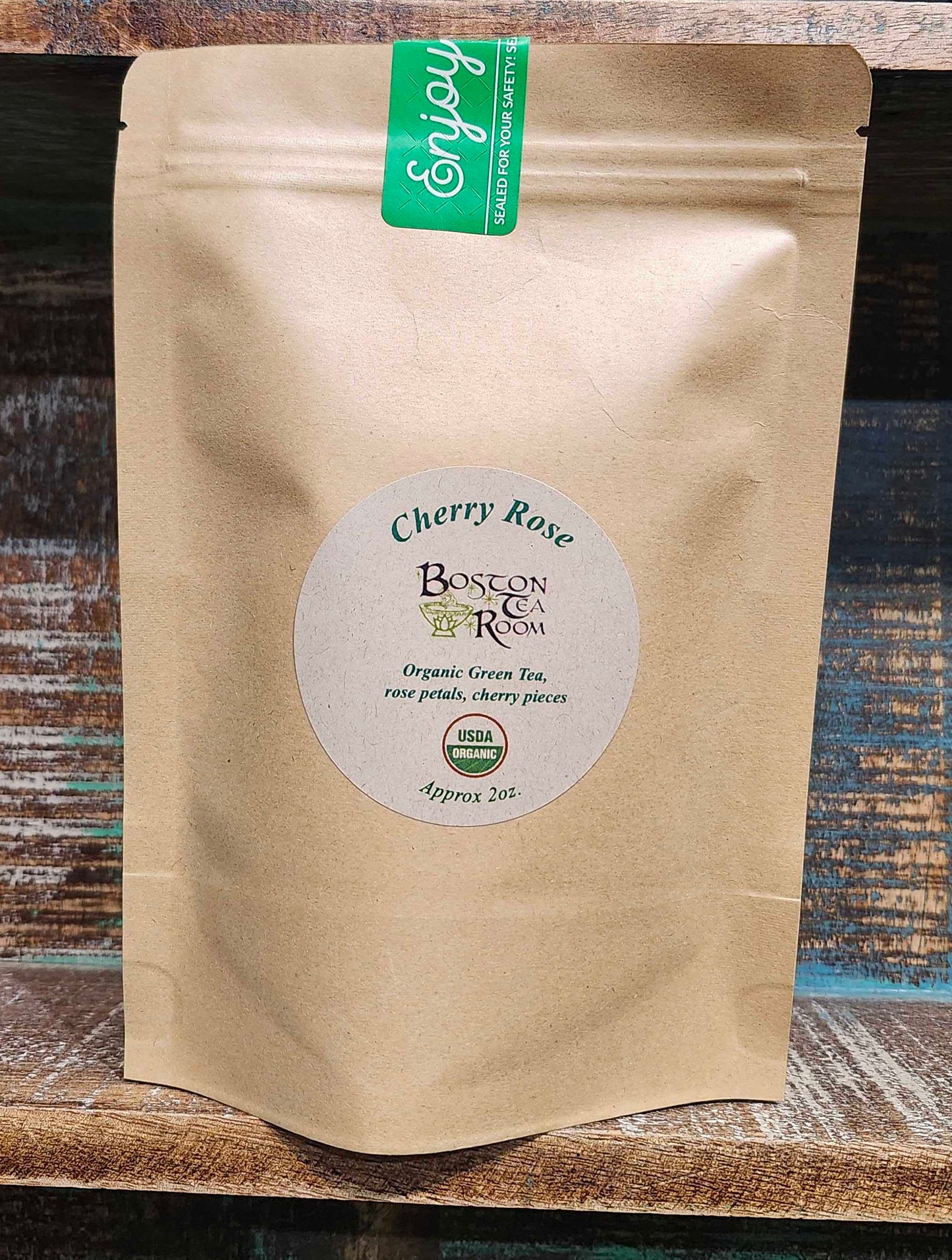 Cherry Rose Green Tea 2oz