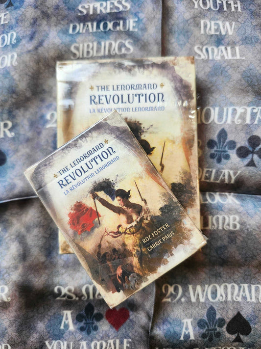 The Lenormand Revolution Deck, Mini Deck, Divination Cloth Bundle~ Carrie Paris