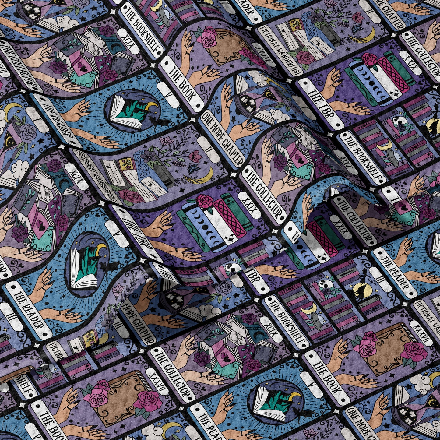 Reading Tarot Cards Double Sided Waffle Dish Towel