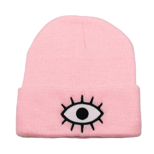 Third Eye Beanie: Baby Pink