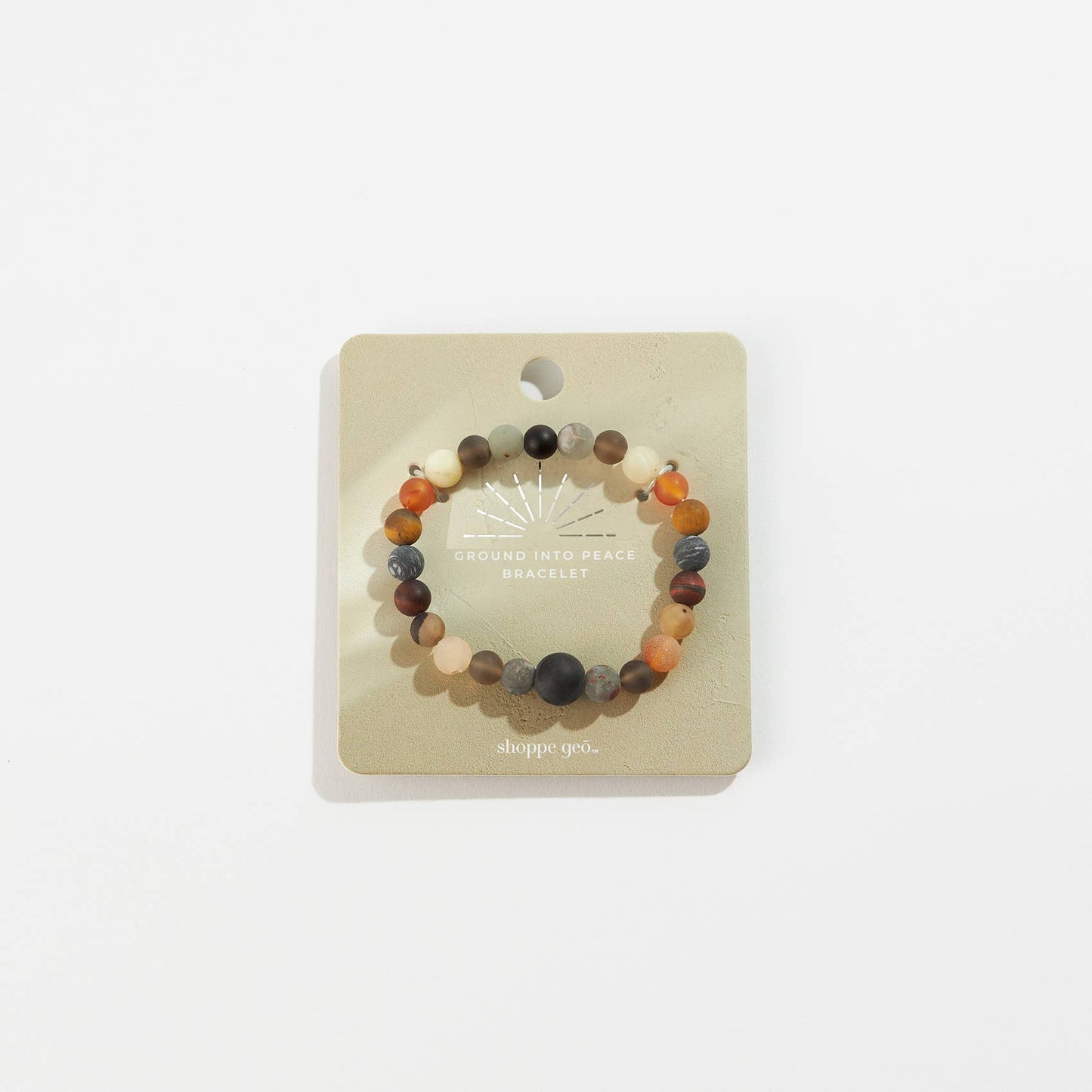 Ground Into Peace Crystal Bead Bracelet