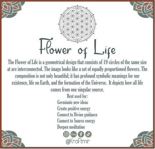 Flower of Life Crystal Grid : 11 Inch Grid