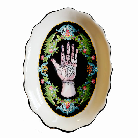 The Palmistry Palm Tarot Dish Platter