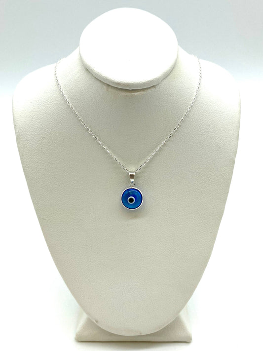Evil Eye Sterling Silver Necklace