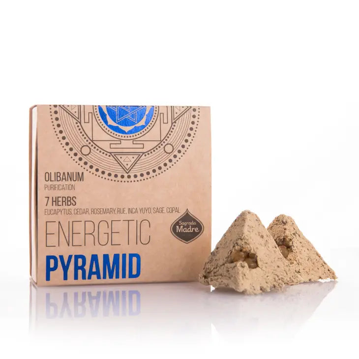 Sacred Geometry Energetic Pyramid Incense - 7 Herbs