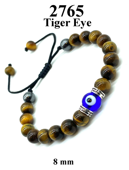 Evil Eye Tiger Eye Adjustable