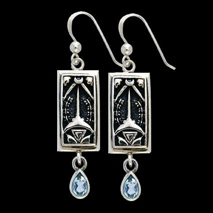 Ace of Swords Tarot Earrings