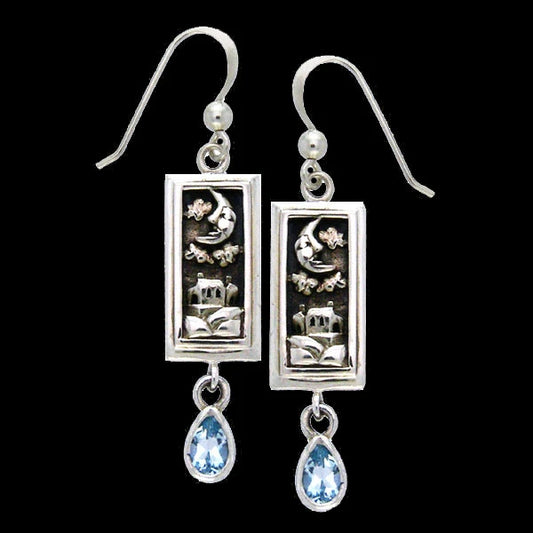 Ace of Moon Tarot Earrings