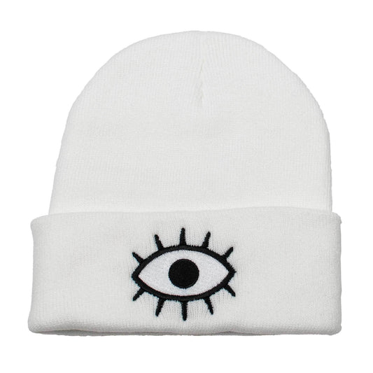 Third Eye Beanie: White