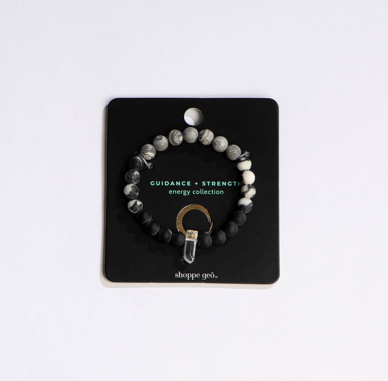 Guidance + Strength Crystal Bead Bracelet