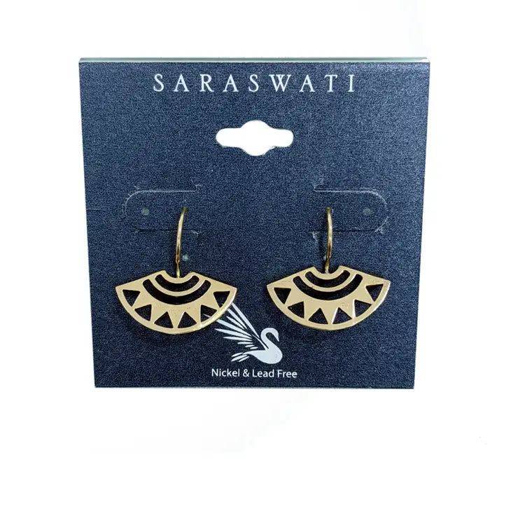 Cleopatra Brass Earrings