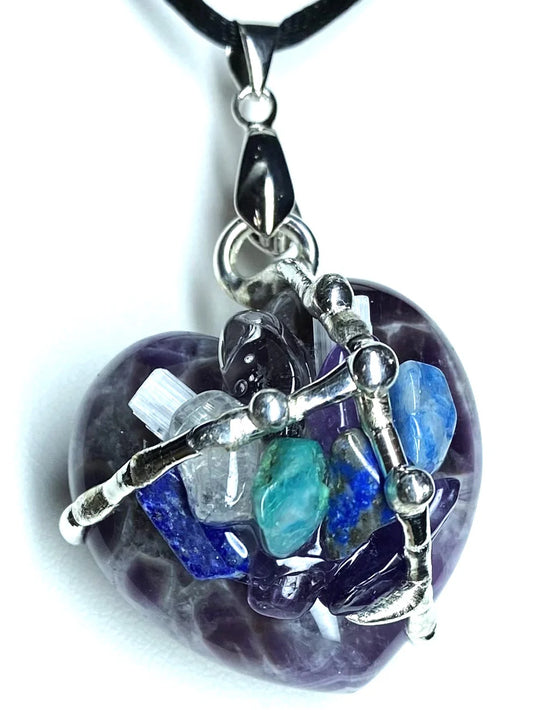 Channeling Heart Necklace