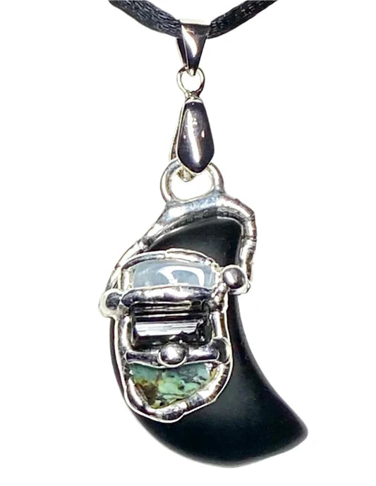 Keep Me Safe Moon Pendant