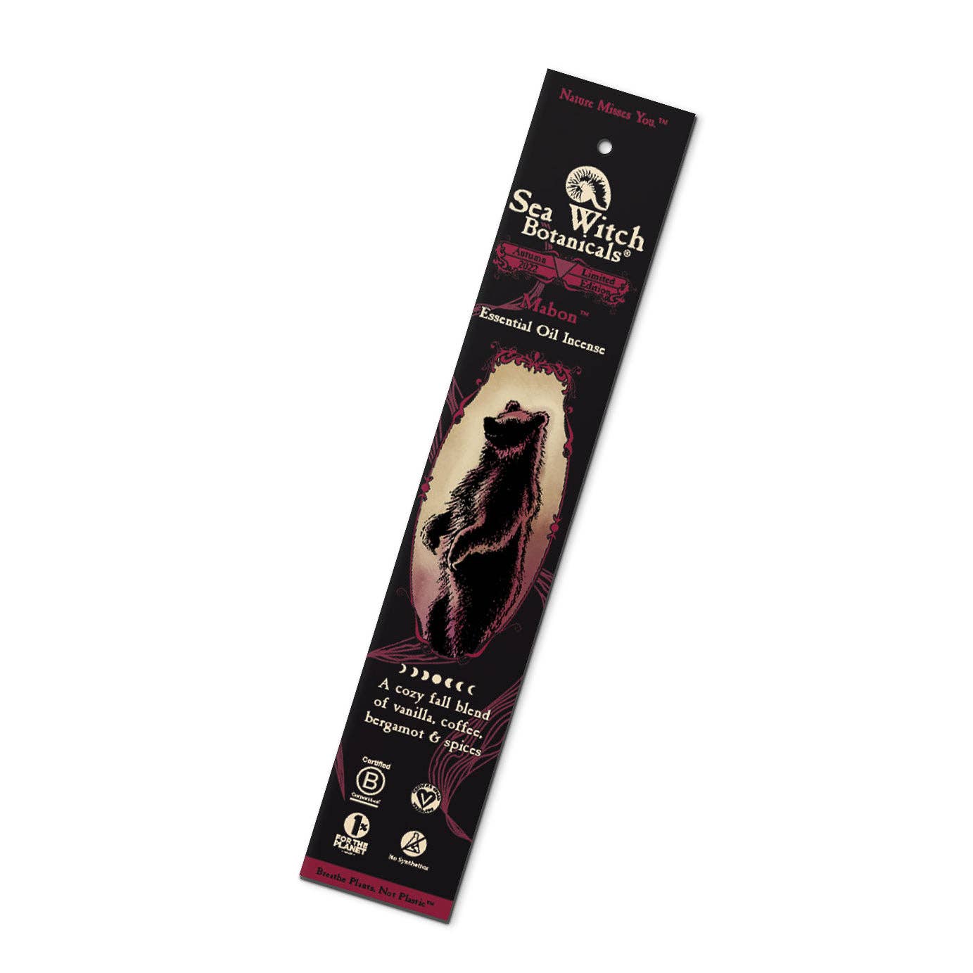 Mabon™ Incense: with All-Natural Coffee, Vanilla,: 20 stick pack 10/case