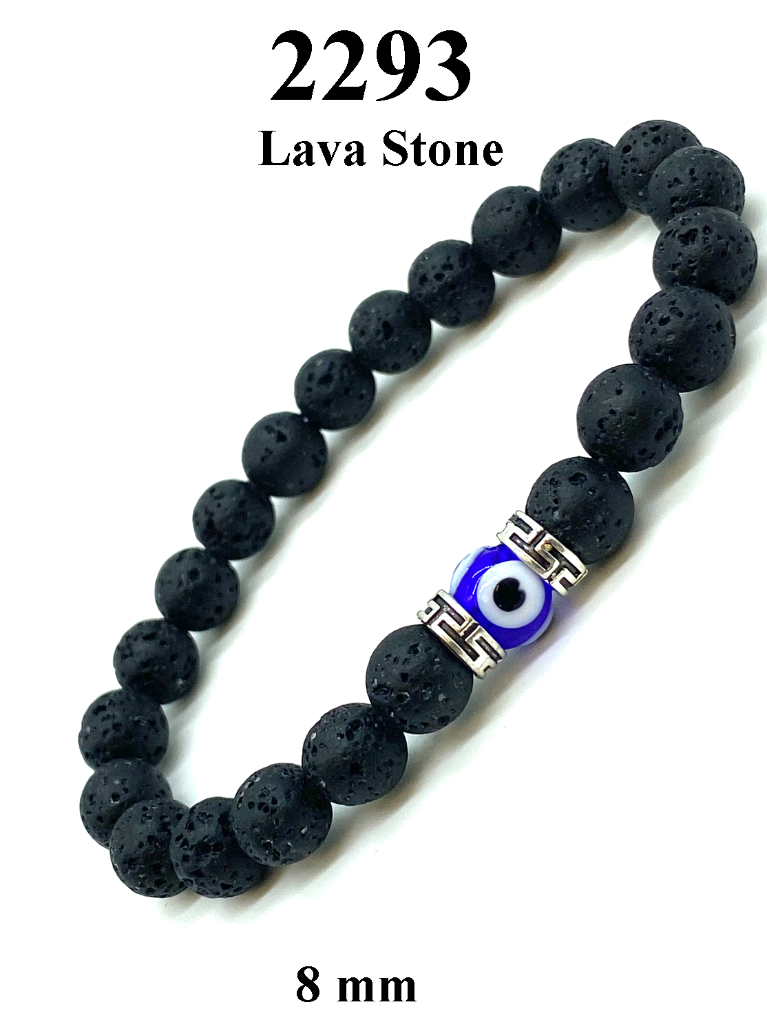 Lava Evil Eye Bracelet