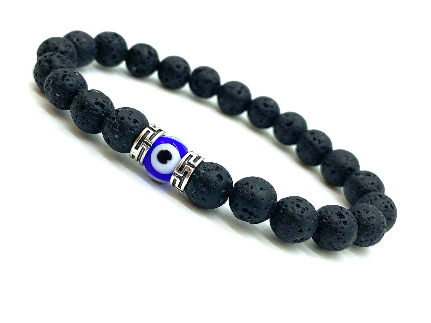 Lava Evil Eye Bracelet