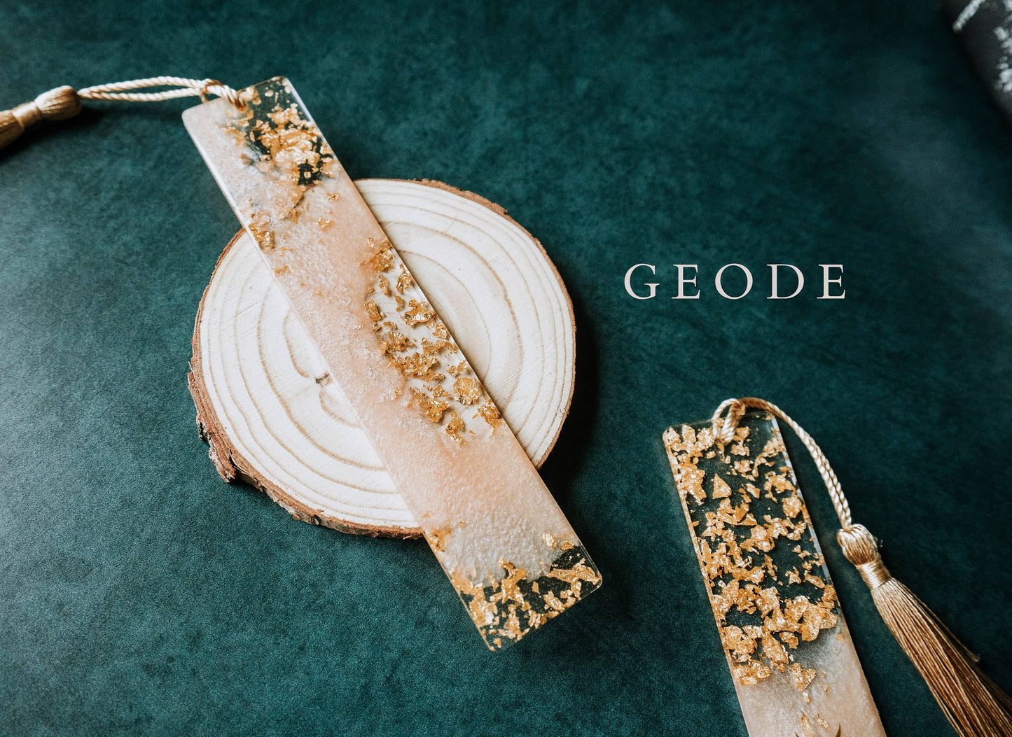 Peach Moon Phases & Geode Bookmark: Moon Phases