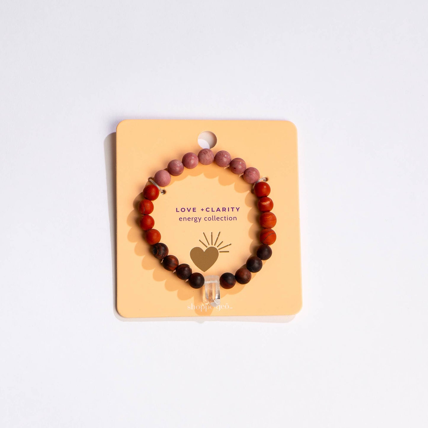 Love + Clarity Crystal Bead Bracelet