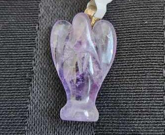 Amethyst Aura Angel Pendant