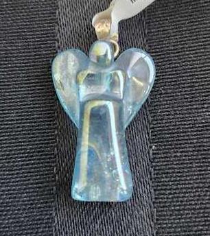 Aqua Aura Angel Pendant