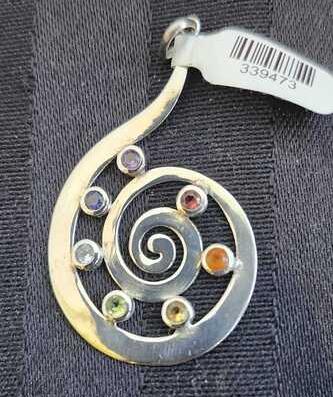 Chakra Spiral Pendant