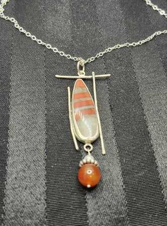 Red River Jasper Necklace - Stripes