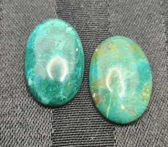 Chrysocolla Cab Oval