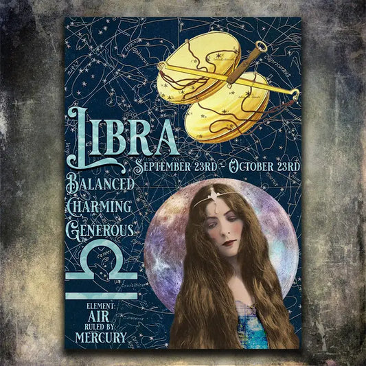 LIBRA- Greeting Card