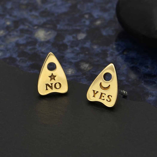 Ouija Post Earrings 9x6mm