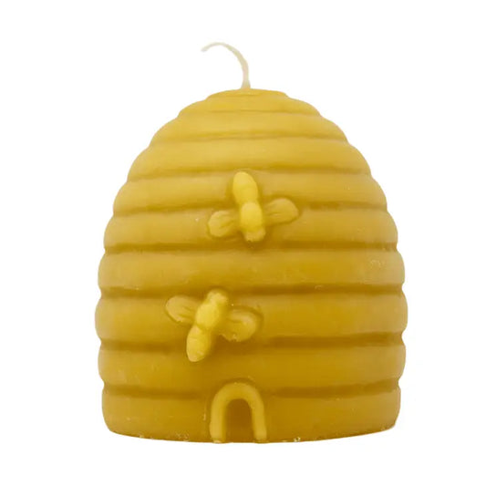 100% Pure Beeswax Skep Hive Candle