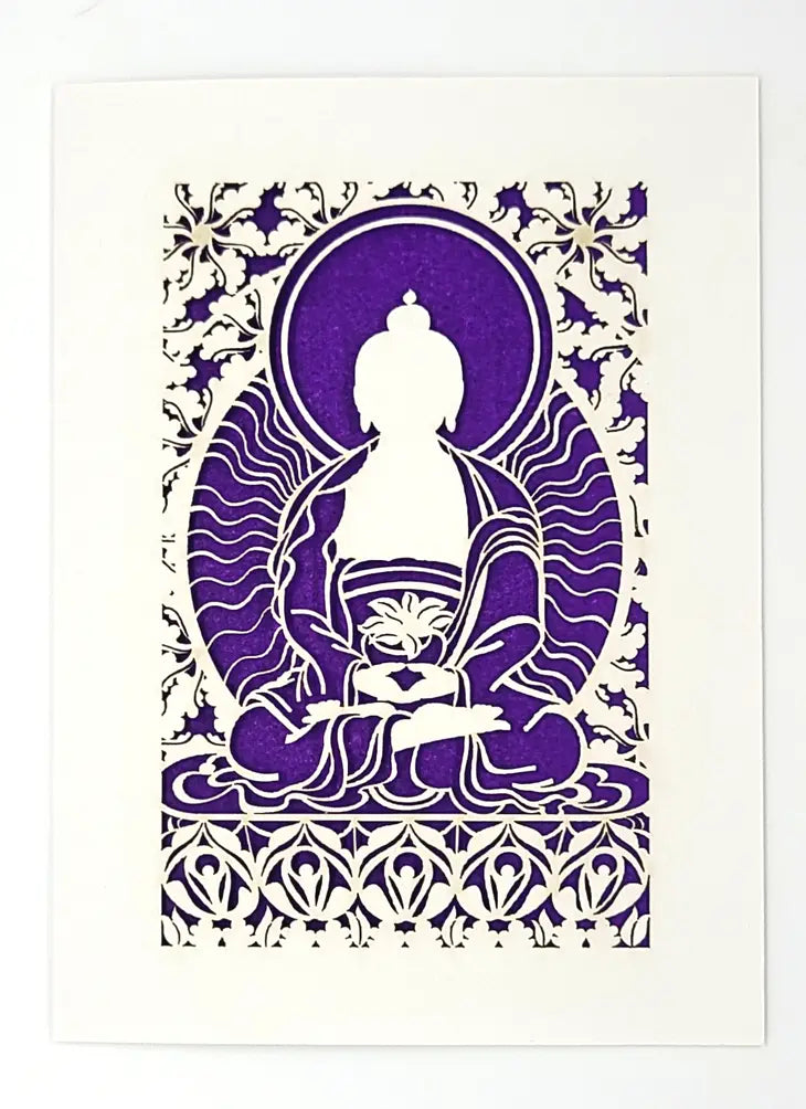 Buddha Laser Cut Card