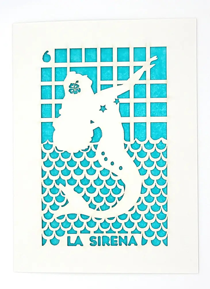 La Sirena Laser Cut Card