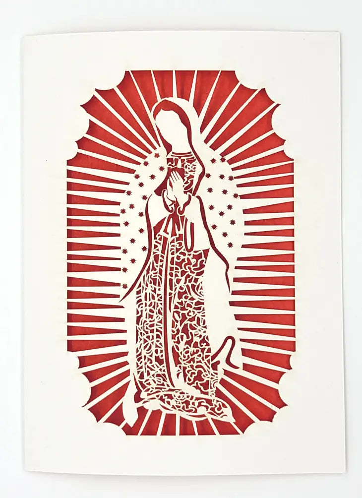 Virgen de Guadalupe Laser Cut Card