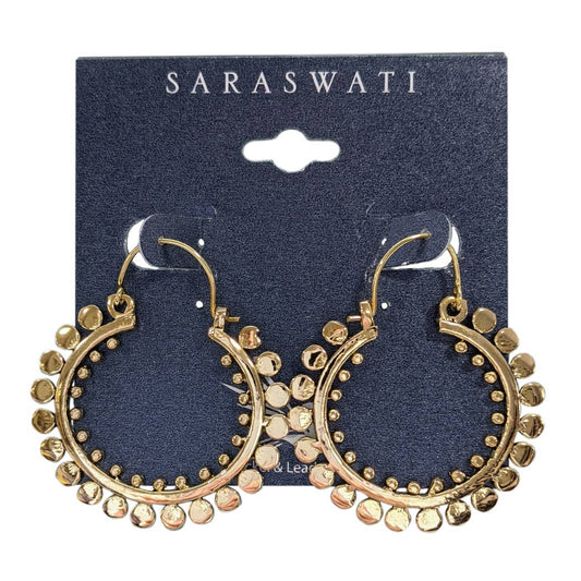 Brittany Brass Hoop Earrings