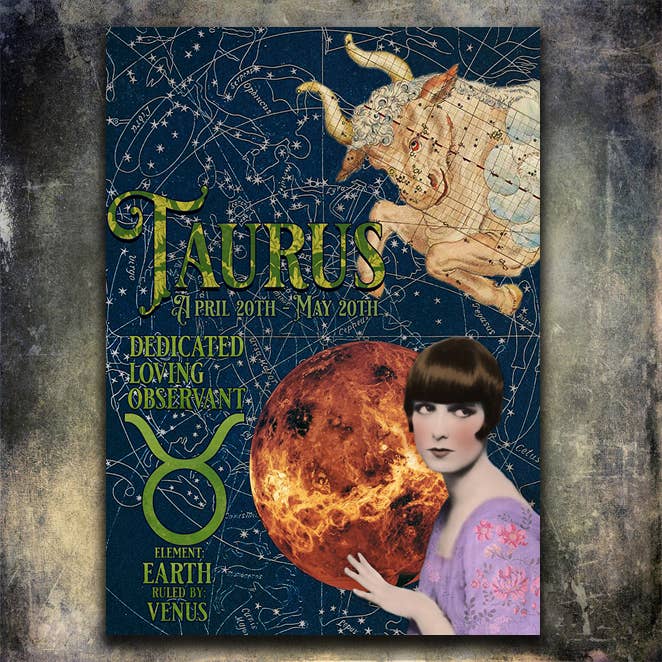 TAURUS- Greeting Card