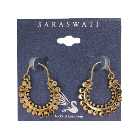 Brittany Small Brass Hoop Earrings