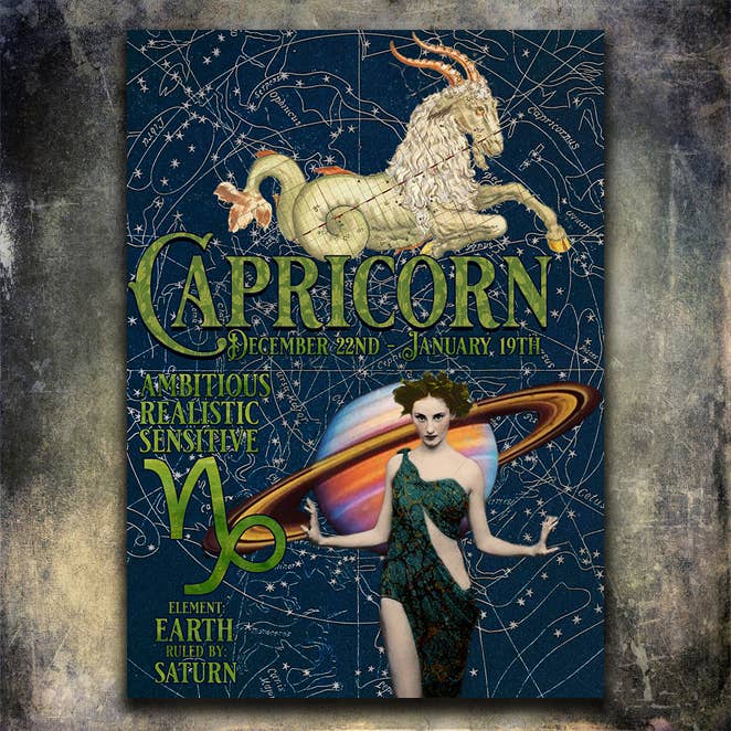 CAPRICORN- Greeting Card