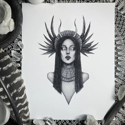 Isis Fine Art Print - Egyptian Goddess of Healing and Magic